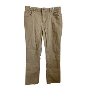 Best Made Co Mens 34x30 Tan Khaki 5-Pocket Straight Leg Stretch Pants
